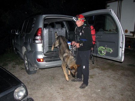 Tečaj vodnikov reševalnih psov GRZS - Pohorje 2010